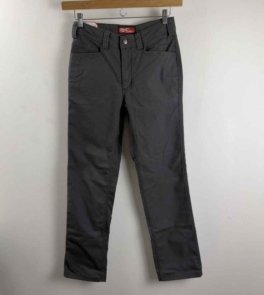 Milwaukee Women's Size 6 Gray Cotton/Polyester Work Pants w/ 7 Pockets F650G-6R